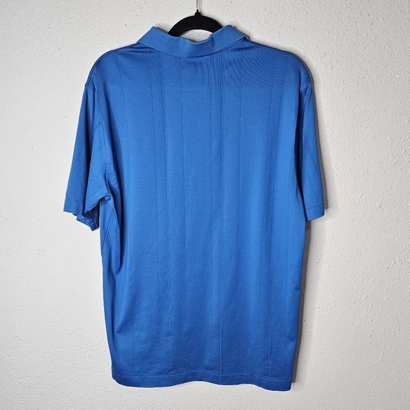 Tiger‎ Woods Collection Dri Fit Blue Mens Polo Size M Medium - Picture 6 of 10